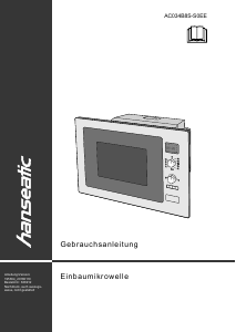 Bedienungsanleitung Hanseatic AC034B8S-S0EE Mikrowelle