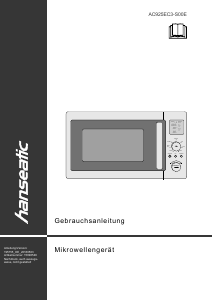 Bedienungsanleitung Hanseatic AC925EC3-S00E Mikrowelle