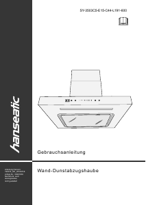 Bedienungsanleitung Hanseatic SY-3503C5-E15-C44-L191-600 Dunstabzugshaube