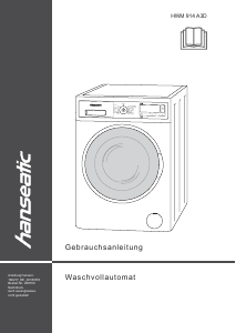 Bedienungsanleitung Hanseatic HWM 914 A3 D Waschmaschine