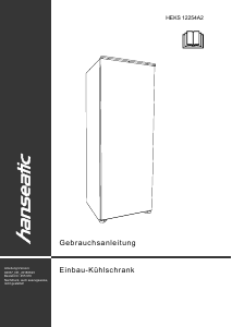 Manual Hanseatic HEKS12254A2 Refrigerator