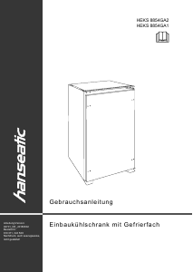 Bedienungsanleitung Hanseatic HEKS8854GA2 Kühlschrank