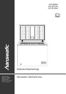 Handleiding Hanseatic HGT8595A3 Vriezer