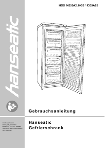 Bedienungsanleitung Hanseatic HGS14355A2S Gefrierschrank