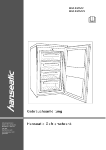 Bedienungsanleitung Hanseatic HGS 8555A2S Gefrierschrank