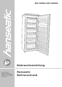 Manual Hanseatic HGS14355A2 Freezer