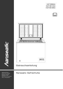 Handleiding Hanseatic HGT85112A3 Vriezer