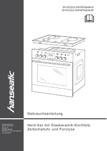 Bedienungsanleitung Hanseatic 2013C(G)3.334TsPrDpHbJX Herd