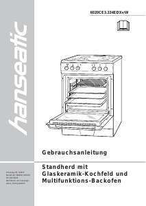 Bedienungsanleitung Hanseatic 6020CE3.334EDXv Herd