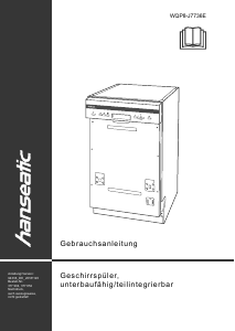 Manual Hanseatic WQP8-J7736E Dishwasher