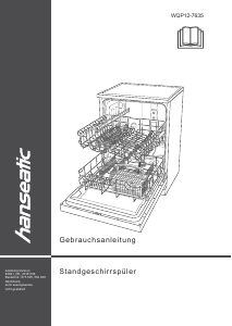 Manual Hanseatic WQP12-7635 Dishwasher