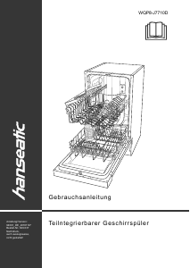 Bedienungsanleitung Hanseatic WQP8-J7710D Geschirrspüler