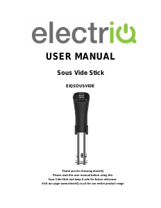 Manual Electriq EIQSOUSVIDE Sous-vide Stick