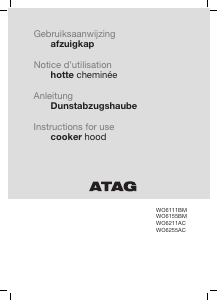 Manual ATAG WO6155BMUU Cooker Hood
