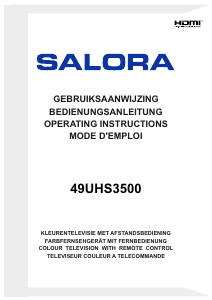 Mode d’emploi Salora 49UHS3500 Téléviseur LED