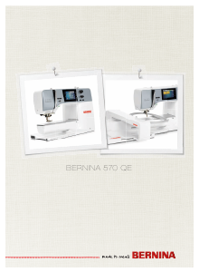 Bedienungsanleitung Bernina 570 QE Nähmaschine