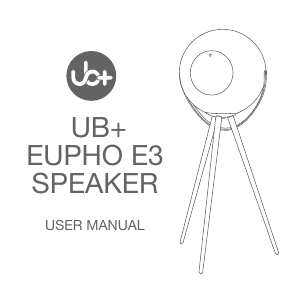 Handleiding UB+ Eupho E3 Luidspreker