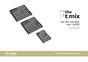 Bedienungsanleitung Thomann t.mix mix 202 Mischpult