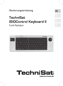 Handleiding TechniSat ISIOControl II Toetsenbord