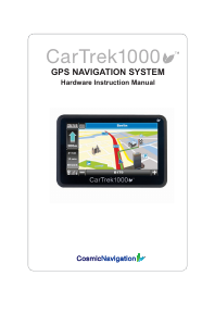 Handleiding CarTrek 1000 Navigatiesysteem