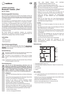 Bedienungsanleitung Renkforce 1583219 Slim Tastatur