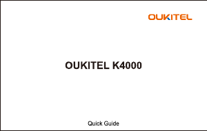 Handleiding Oukitel K4000 Mobiele telefoon