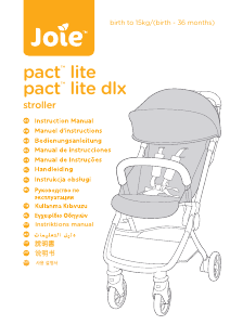 Manual Joie Pact Lite DLX Carrinho de bebé