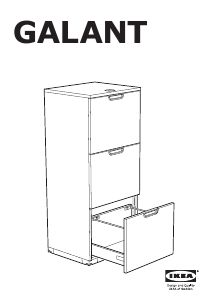 Mode d’emploi IKEA GALANT (102x120) Commode