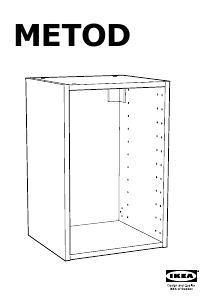 Hướng dẫn sử dụng IKEA METOD (30x37x60) Tủ kệ