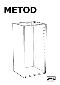 Käyttöohje IKEA METOD (30x37x80) Pöytäkaappi