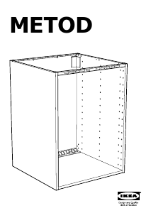 Руководство IKEA METOD (60x60) Напольный шкаф