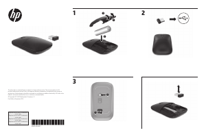 Mode d’emploi HP Z3700 Souris