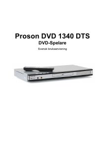 Bruksanvisning Proson 1340 PTS DVD spelare