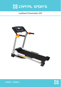Bruksanvisning Capital Sports Pacemaker X20 Löpband
