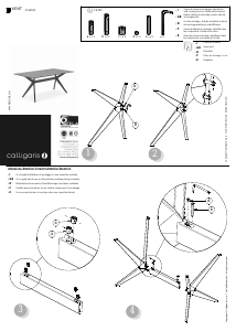 사용 설명서 Calligaris Kent 식탁