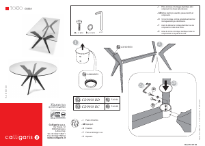 Käyttöohje Calligaris Tokio Ruokapöytä