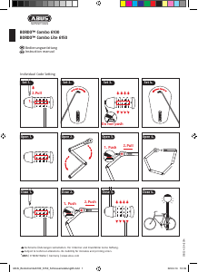 Manuale Abus BORDO Combo Lite 6150 Antifurto bici