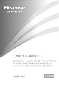 Bedienungsanleitung Hisense SBS 562 A+ EL Kühl-gefrierkombination