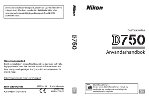 Bruksanvisning Nikon D750 Digitalkamera