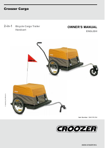 Manual Croozer Cargo Bicycle Trailer