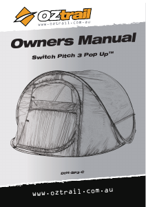 Manual OZtrail Swift Pitch 3 Pop Up Tent