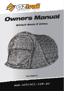 Manual OZtrail Switch Back Camo Tent