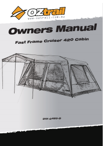 Manual OZtrail Fast Frame Cruiser 420 Cabin Tent