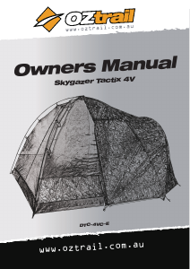 Manual OZtrail Skygazer Tactix 4V Tent