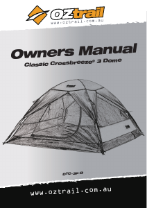 Manual OZtrail Classic Crossbreeze 3 Tent