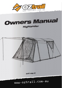 Manual OZtrail Highlander Tent