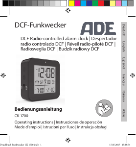 Manual de uso ADE CK 1700 Radiodespertador