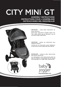 Manual Baby Jogger City Mini GT Double Stroller