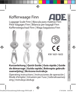 Instrukcja ADE KW 1601 Finn Waga bagażowa