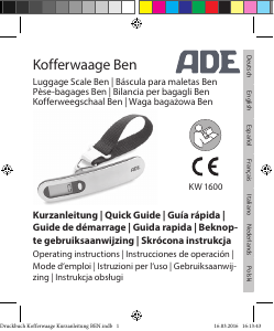Manual ADE KW 1600 Ben Luggage Scale